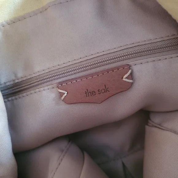 THE SAK Los Feliz Buttercup Pebbled Leather Crossbody|Shoulder Tote| Bag Purse - Picture 15 of 16